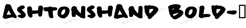 AshtonsHand Bold字体转换